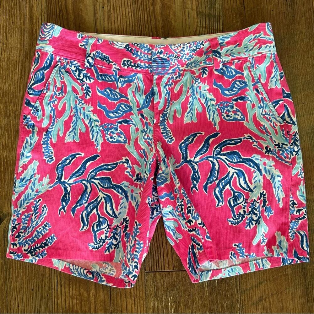 Lilly Pulitzer The Chipper Short Pink Samba Size 6